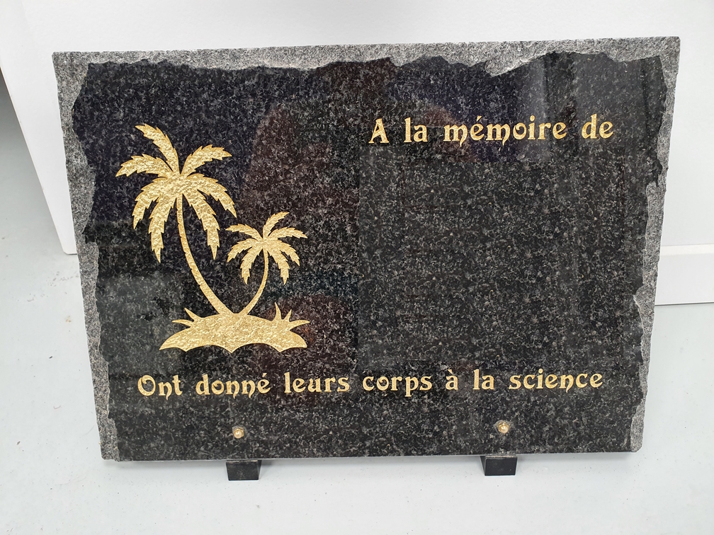 Plaque souvenir