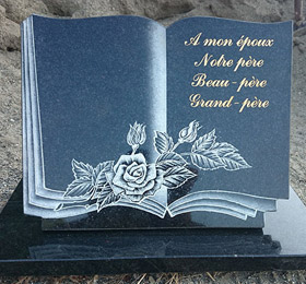 Gravure sur plaque souvenir