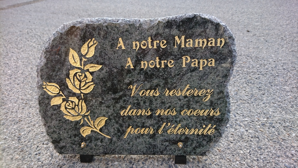 Plaque souvenir