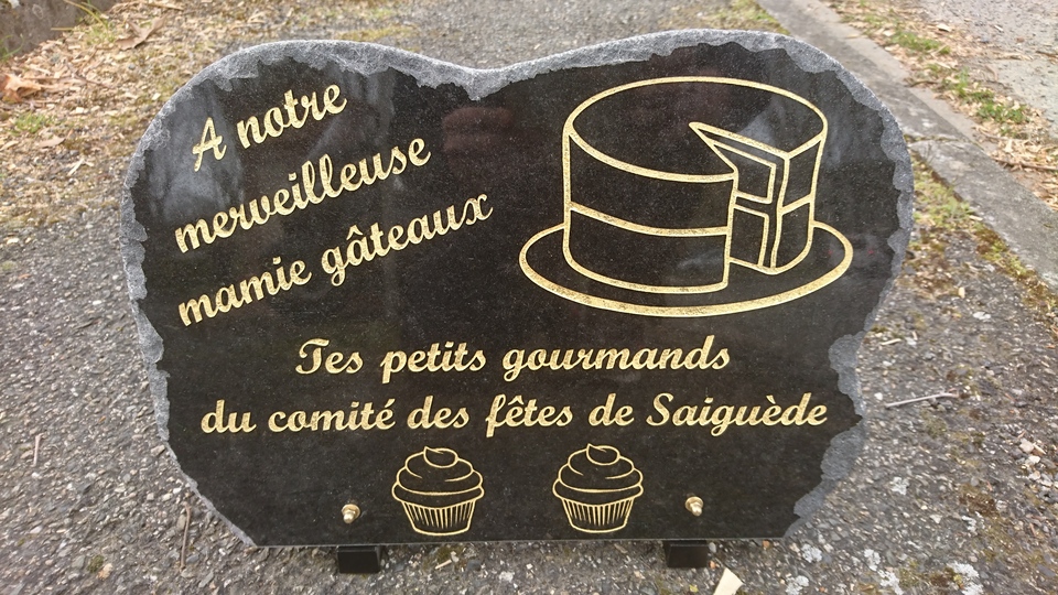 Plaque souvenir