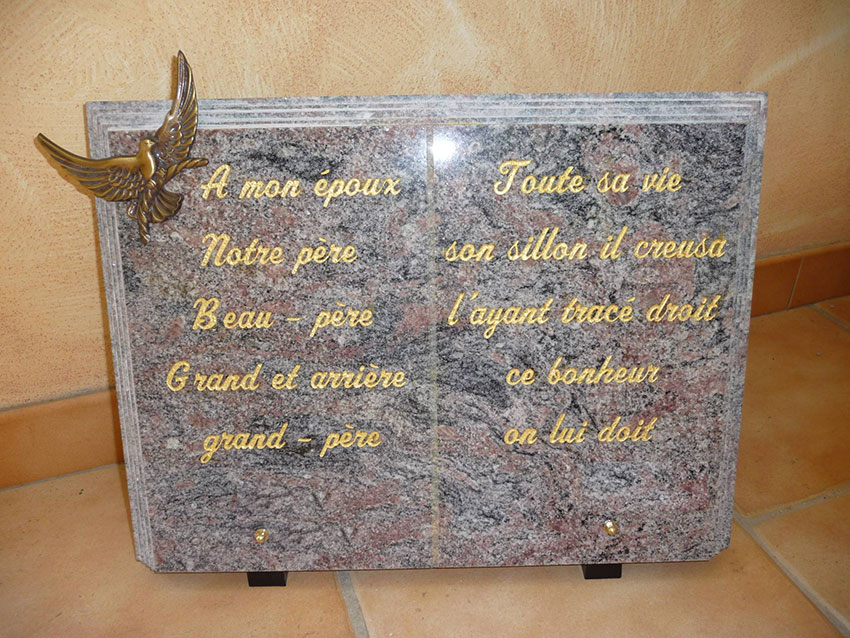 Plaque souvenir