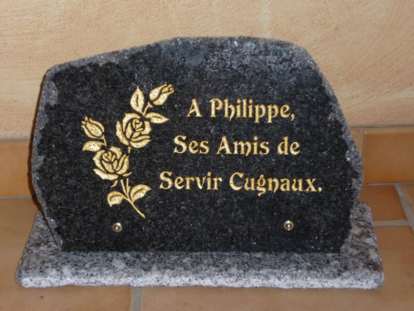 Plaque souvenir